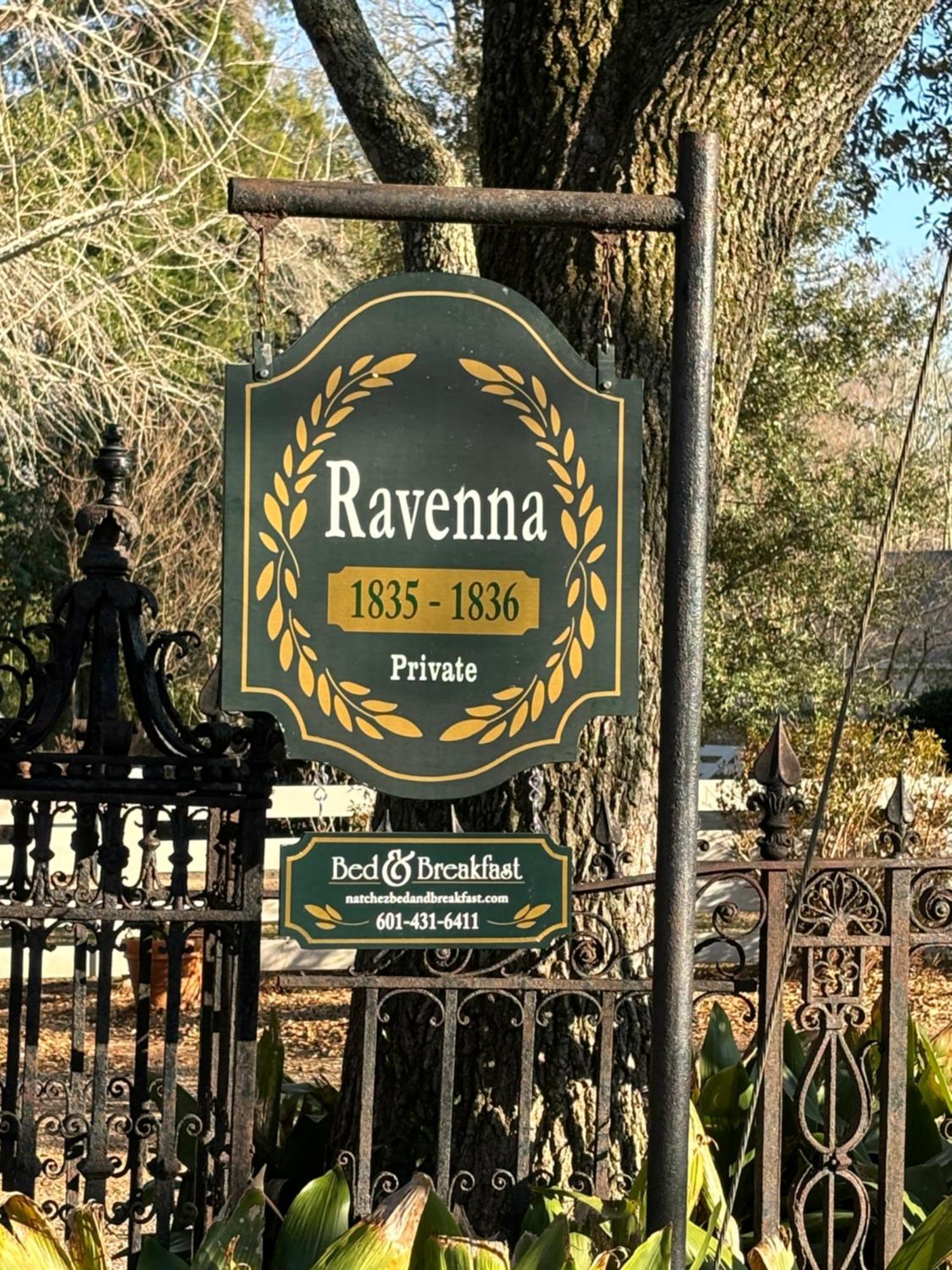 Ravenna Bed And Breakfast Натчез Екстер'єр фото